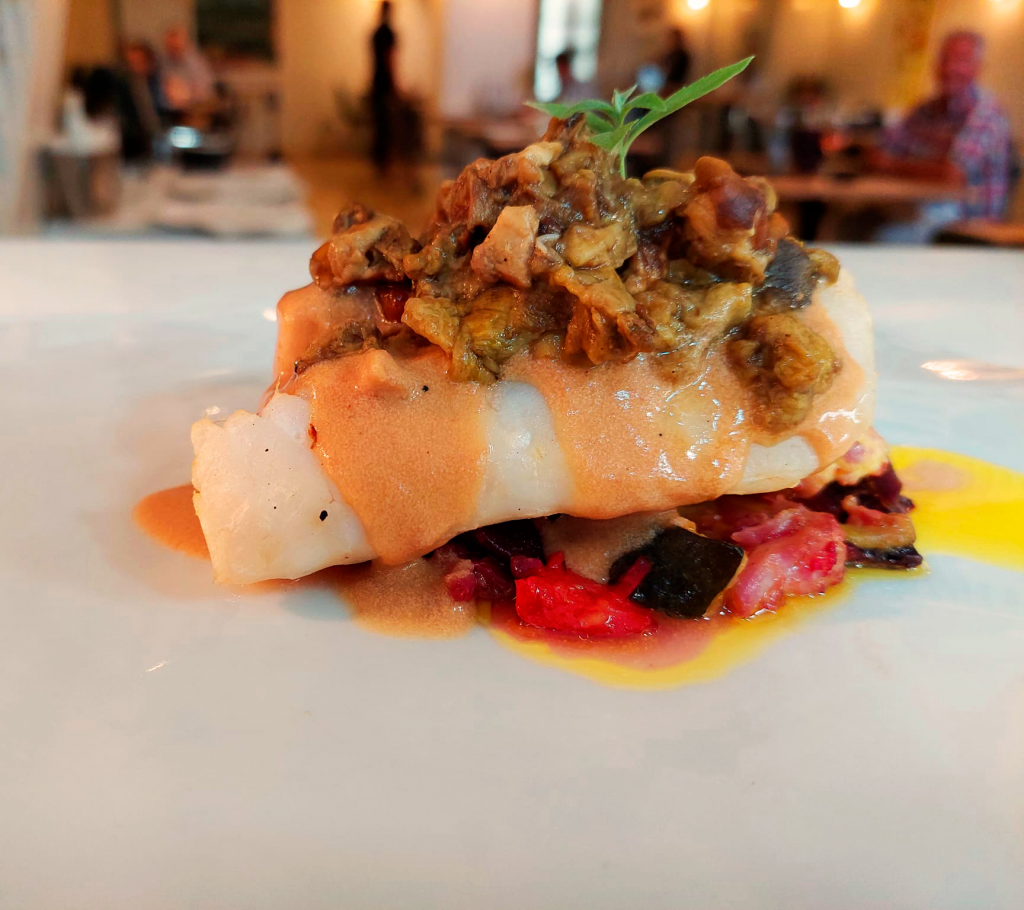 Pescado con verduras