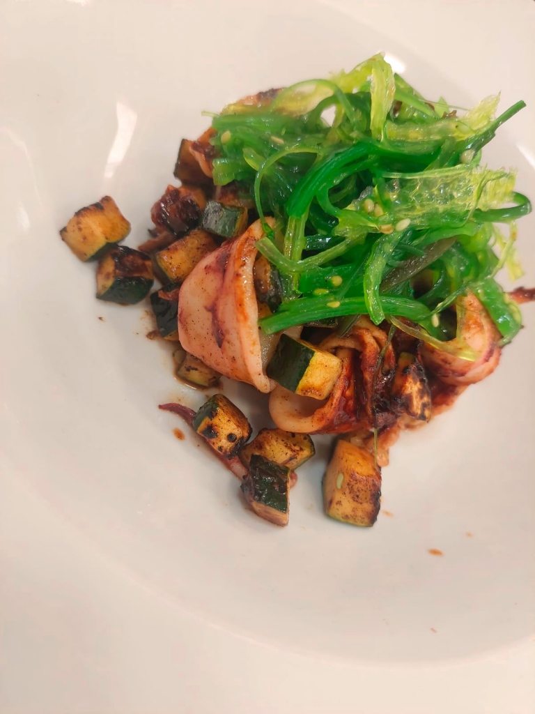 Calamares con calabacin